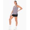imageTHE GYM PEOPLE Womens V Neck Tank Tops Stretchy Loose Fit Sleeveless Workout Shirts Quick Dry Yoga Tops with Side SplitGrey Purple