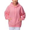 imageTHE GYM PEOPLE Womens Oversized Hoodie Lightweight Soft Drawstring Pullover Sweatshirt with PocketsWatermelon Pink