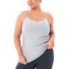 imageTHE GYM PEOPLE Womens Racerback Workout Tank Tops Sleeveless Yoga Athletic Shirts with Built in BraLight Grey Heather