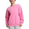 imageTHE GYM PEOPLE Womens Soft Oversized Sweatshirt Crewneck Loose fit Lightweight Pullover TopsWatermelon Pink