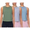 imageTHE GYM PEOPLE Womens Workout Tank Tops 3 Pack Quick Dry Athletic Running Sleeveless ShirtsBlueGreenPurple