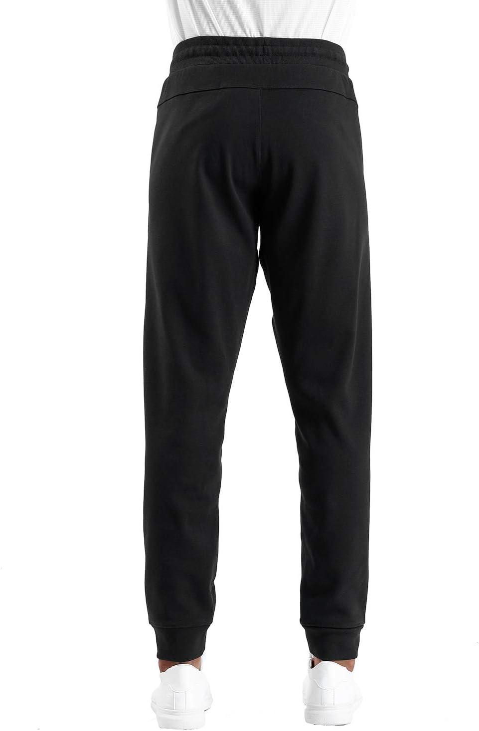imageTHE GYM PEOPLE Mens Fleece Joggers Pants with Deep Pockets in Loosefit StyleFleece Lined Black