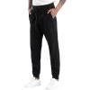 imageTHE GYM PEOPLE Mens Fleece Joggers Pants with Deep Pockets in Loosefit StyleFleece Lined Black
