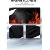 imageTHE GYM PEOPLE Mens Fleece Joggers Pants with Deep Pockets in Loosefit StyleFleece Lined Black