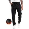 imageTHE GYM PEOPLE Mens Fleece Joggers Pants with Deep Pockets in Loosefit StyleFleece Lined Black