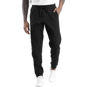imageTHE GYM PEOPLE Mens Fleece Joggers Pants with Deep Pockets in Loosefit StyleFleece Lined Black