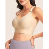 imageTHE GYM PEOPLE Womens Wireless Everyday Bras Racerback Seamless Push Up Bralette Padded Comfortable Full CoverageNude