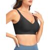imageTHE GYM PEOPLE Womens Wireless Seamless Bras Full Coverage Comfortable Bralette Invisible Everyday Tshirt Bra PaddedBlack