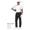 imageTHE GYM PEOPLE Mens Golf Pants Stretch Comfy Casual Pants 3032 Work Trousers with PocketsBlack