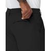 imageTHE GYM PEOPLE Mens Golf Pants Stretch Comfy Casual Pants 3032 Work Trousers with PocketsBlack
