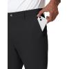 imageTHE GYM PEOPLE Mens Golf Pants Stretch Comfy Casual Pants 3032 Work Trousers with PocketsBlack