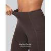 imageTHE GYM PEOPLE Womens High Waisted Yoga Leggings Soft Tummy Control Workout Running Athletic Pants with PocketsBrown