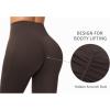 imageTHE GYM PEOPLE Womens Scrunch Butt Lifting Yoga Pants High Waisted Stretch Athletic Workout Leggings with PocketsBrown