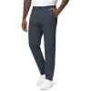 imageTHE GYM PEOPLE Mens Golf Pants Stretch Comfy Casual Pants 3032 Work Trousers with PocketsBlue