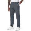 imageTHE GYM PEOPLE Mens Golf Pants Stretch Comfy Casual Pants 3032 Work Trousers with PocketsLight Brushed Fleece Iron Grey
