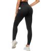 imageTHE GYM PEOPLE Womens Scrunch Butt Lifting Yoga Pants High Waisted Stretch Athletic Workout Leggings with PocketsBlack