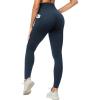 imageTHE GYM PEOPLE Womens Scrunch Butt Lifting Yoga Pants High Waisted Stretch Athletic Workout Leggings with PocketsNavy Blue