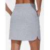 imageTHE GYM PEOPLE Womens Comfy Drawstring Sweat Skirts Cotton Linerless Work Lounge Golf Tennis Jersey Skirt with PocketsGrey