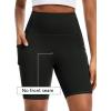 imageTHE GYM PEOPLE Womens High Waist Scrunch Butt Lifting Yoga Shorts No Front Seam Stretchy Workout Shorts 8 with PocketsBlack