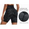 imageTHE GYM PEOPLE Womens High Waist Scrunch Butt Lifting Yoga Shorts No Front Seam Stretchy Workout Shorts 8 with PocketsBlackgrey Camo