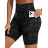 imageTHE GYM PEOPLE Womens High Waist Scrunch Butt Lifting Yoga Shorts No Front Seam Stretchy Workout Shorts 8 with PocketsBlackgrey Camo