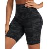 imageTHE GYM PEOPLE Womens High Waist Scrunch Butt Lifting Yoga Shorts No Front Seam Stretchy Workout Shorts 8 with PocketsBlackgrey Camo
