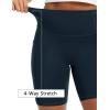 imageTHE GYM PEOPLE Womens High Waist Scrunch Butt Lifting Yoga Shorts No Front Seam Stretchy Workout Shorts 8 with PocketsBlue