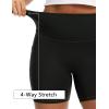 imageTHE GYM PEOPLE Womens High Waisted Ruched Yoga Shorts Scrunched Butt Lifting Contour Workout Shorts 5 with PocketsBlack