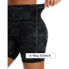 imageTHE GYM PEOPLE Womens High Waisted Ruched Yoga Shorts Scrunched Butt Lifting Contour Workout Shorts 5 with PocketsBlackgrey Camo
