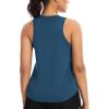 imageTHE GYM PEOPLE Womens Racerback Workout Tank Tops Soft Breathable Yoga Running Sleeveless Athletic ShirtsDark Blue Green