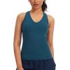 imageTHE GYM PEOPLE Womens V Neck Workout Tank Tops Racerback Slim Fit Sleeveless Yoga Running Athletic ShirtsDark Blue Green