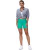 imageTHE GYM PEOPLE High Waist Yoga Shorts for Womens Tummy Control Fitness Athletic Workout Running Shorts with Deep PocketsLake Green